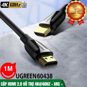 CÁP HDMI 2.0 UGREEN 60438 DÀI 1M HỖ TRỢ 4K@60HZ+ARC