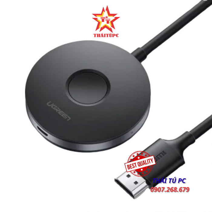 BỘ TRUYỀN HDMI KHÔNG DÂY UGREEN 60356 WIFI 2.4G/5G 4K - KẾT NỐI ĐIỆN THOẠI+LAPTOP+MÁY TÍNH BẢN LÊN TIVI BỘ TRUYỀN HDMI KHÔNG DÂY UGREEN 60356 WIFI 2.4G/5G 4K - KẾT NỐI ĐIỆN THOẠI+LAPTOP+MÁY TÍNH BẢN LÊN TIVI