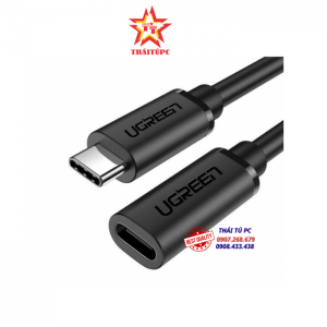 CÁP USB TYPE C 3.2 NỐI DÀI 1M UGREEN 10387- SẠC 100W KẾT NỐI SẠC,TRUYỀN DỮ LIỆU,VIDEO 4K@60HZ