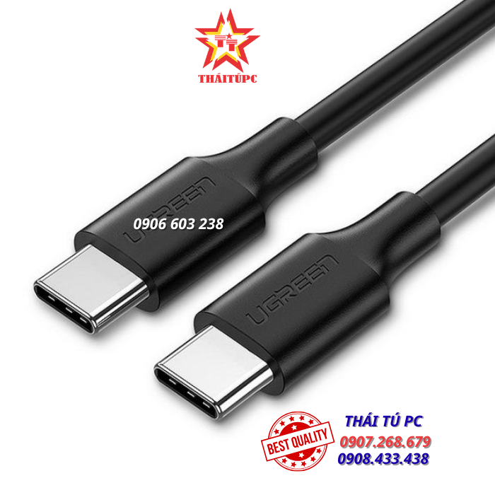 CÁP DATA TYPE-C TO TYPE-C 2.0/3A, DÀI 1.5M - UGREEN 50998 CÁP DATA TYPE-C TO TYPE-C 2.0/3A, DÀI 1.5M - UGREEN 50998