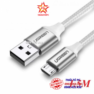 CÁP MICRO USB 2.0 BỌC NHÔM CHỐNG NHIỄU US290 UGREEN 60152 1.5M
