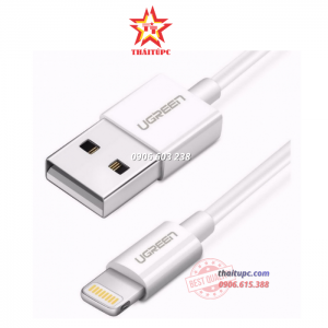 DÂY USB LIGHTING DÀI 1M CÓ CHIP MFI CAO CẤP CHÍNH HÃNG UGREEN 20728