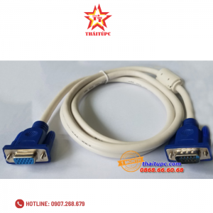 Cable Vga LCD KM Nối dài 1m8 (3+4) VFS 1.8 (Trắng Xanh)