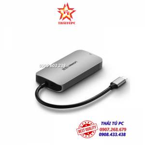 Bộ chuyển USB-C sang VGA kèm Hub USB 3.0 Cao Cấp Ugreen 50210