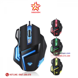 Chuột chơi game Aula 989 Black Led