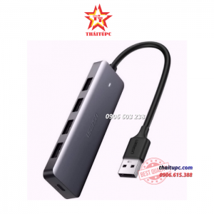 HUB CHIA 4 CỔNG USB 3.0 HỖ TRỢ CẤP NGUỒN MICRO USB CHÍNH HÃNG UGREEN 50985 CAO CẤP