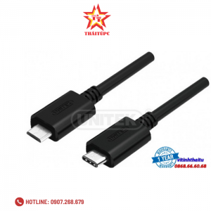 Cáp Type-C -> Micro USB Unitek (Y-C 473BK) 1m