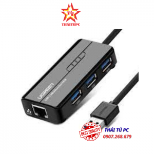 Bộ chia 3 cổng USB 2.0 kèm cổng mạng Ethernet 10/100Mbps Ugreen 20264