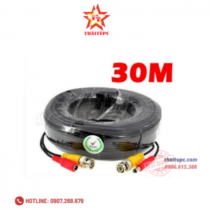 Cáp Camera 30M Có Nguồn Và Đầu BNC (024)