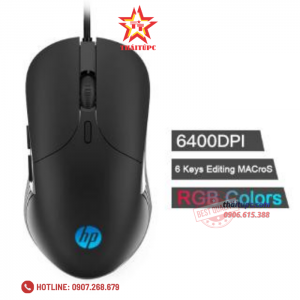 Chuột máy tính có dây usb 2.0 HP M280 màu đen có đèn led