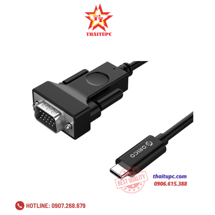 Cáp chuyển đổi Type C sang Cổng VGA VGA XC-202-18 Cáp chuyển đổi Type C sang Cổng VGA VGA XC-202-18