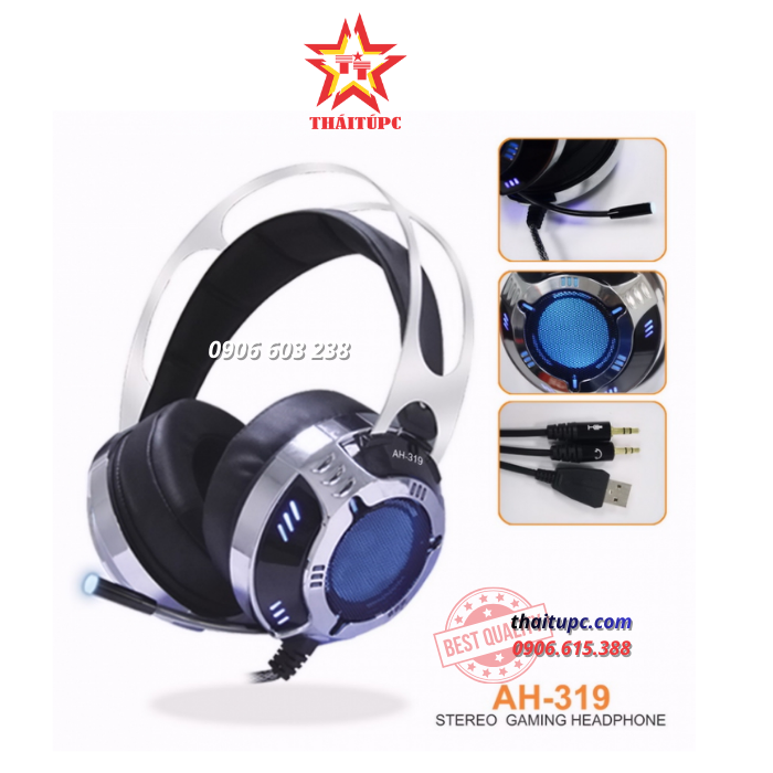 TAI NGHE OVER-EAR SOUNDMAX AH-319 (ĐEN) TAI NGHE OVER-EAR SOUNDMAX AH-319 (ĐEN)