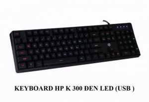 Bàn phím HP K300 đen Led (USB)
