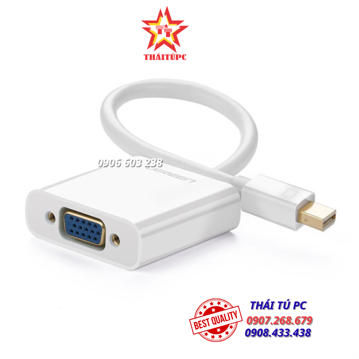 CÁP CHUYỂN ĐỔI MINI DISPLAYPORT SANG VGA UGREEN 10458 CÁP CHUYỂN ĐỔI MINI DISPLAYPORT SANG VGA UGREEN 10458