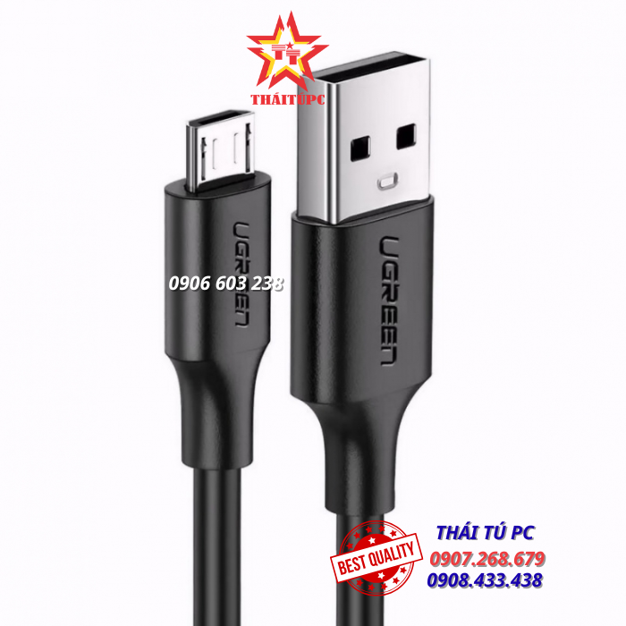 CÁP SẠC MICRO USB DÀI 2M CHÍNH HÃNG UGREEN 60138 CAO CẤP CÁP SẠC MICRO USB DÀI 2M CHÍNH HÃNG UGREEN 60138 CAO CẤP