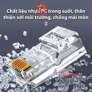 Hạt mạng RJ45 Cat6/Cat6e 100c chính hãng Ugreen 60558