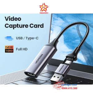 USB Capture HDMI, live streaming 1080P HDMI to USB 2.0, Type-C Ugreen 40189