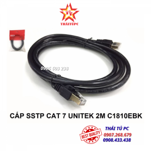 CÁP MẠNG SSTP CAT 7 - 2M UNITEK (C1810EBK)