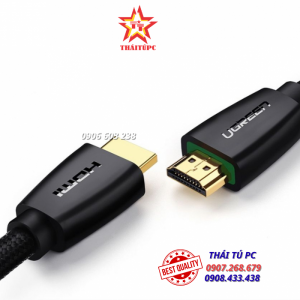 CÁP HDMI 2.0 DÀI 1M5 CAO CẤP UGREEN 40409 HỖ TRỢ 3D 4K60HZ
