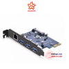 card-pci-express-sang-3-cong-usb-3-0-lan-gigabit-10/100/1000mbps-chinh-hang-ugreen-30775-cao-cap - ảnh nhỏ  1