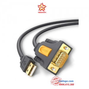UGREEN 20210 1M CÁP TÍN HIỆU CHUYỂN ĐỔI USB 2.0 SANG COM RS232 CAO CẤP CR104