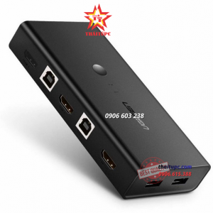 KVM SWITCH - 2 CỔNG HDMI 4K VÀ 4 CỔNG USB CAO CẤP CHÍNH HÃNG - UGREEN 50744