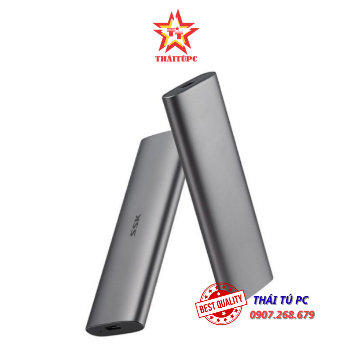 BOX DI ĐỘNG SSD M.2 PCIE NVME TO USB 3.1 GEN2 SSK HE-C327 ALUMINUM BOX DI ĐỘNG SSD M.2 PCIE NVME TO USB 3.1 GEN2 SSK HE-C327 ALUMINUM