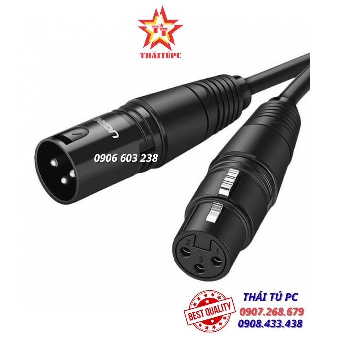 CÁP NỐI DÀI MICROPHONE XLR 1M CHÍNH HÃNG UGREEN 20708 CÁP NỐI DÀI MICROPHONE XLR 1M CHÍNH HÃNG UGREEN 20708