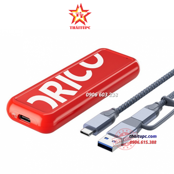 HỘP ĐỰNG Ổ CỨNG CPM2C3-RD ORICO M.2 SATA TYPE-C 3.1 GEN 1 SSD ENCLOSURE (6G) HỘP ĐỰNG Ổ CỨNG CPM2C3-RD ORICO M.2 SATA TYPE-C 3.1 GEN 1 SSD ENCLOSURE (6G)