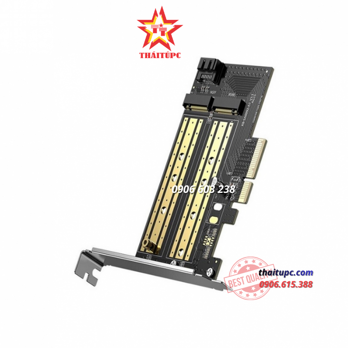 CARD CHUYỂN ĐỔI UGREEN 70504 (M.2 NVME SANG PCIE 3.0 X4 X8 X16, M.2 M-KEY AND (B+M)-KEY NVME SSD 2280 2260 2242 2230) CARD CHUYỂN ĐỔI UGREEN 70504 (M.2 NVME SANG PCIE 3.0 X4 X8 X16, M.2 M-KEY AND (B+M)-KEY NVME SSD 2280 2260 2242 2230)