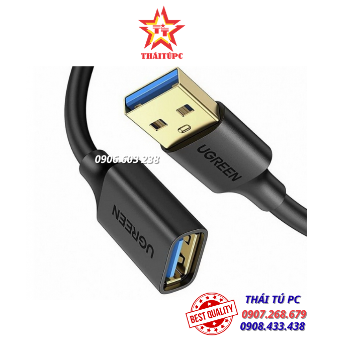 CÁP NỐI DÀI USB 3.0 UGREEN 90722 MẠ VÀNG CAO CẤP DÀI 5M CÁP NỐI DÀI USB 3.0 UGREEN 90722 MẠ VÀNG CAO CẤP DÀI 5M