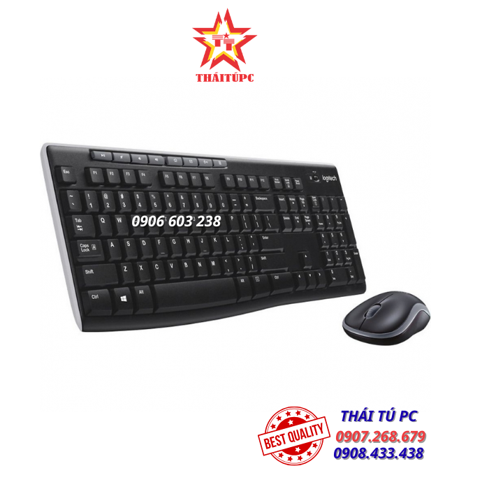 Bộ bàn phím chuột không dây Logitech MK270 USB-Wireless Bộ bàn phím chuột không dây Logitech MK270 USB-Wireless