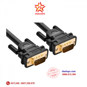Cáp VGA 3+6C dài 1M cho Màn Hình, Máy Chiếu Chính Hãng Ugreen 11673 Cao Cấp
