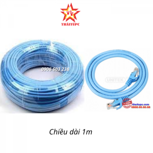 CÁP UTP CAT 6 - 1M UNITEK (Y-C 809ABL)