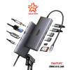 hub-type-c-11-cong-ugreen-45520-bo-chuyen-mo-rong-cong-usb-c-da-nang-ho-tro-4k60hz-hdmi-vga-1080p-pd-100w-ethernet-usb-a/c-10gbps-khe-the-sd/tf-jack-3-5mm - ảnh nhỏ  1