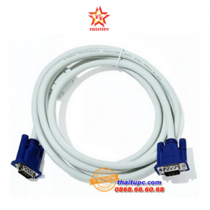  Cable Vga LCD KM 3m (3+4) VMS 3 (Trắng Xanh)