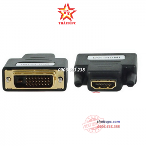 ĐẦU ĐỔI HDMI (L) -> DVI 24 + 1 (K) UNITEK (Y-A 007)