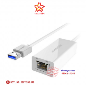 Cáp chuyển USB 3.0 to Lan hỗ trợ 10/100/1000 Mbps Ugreen 20255