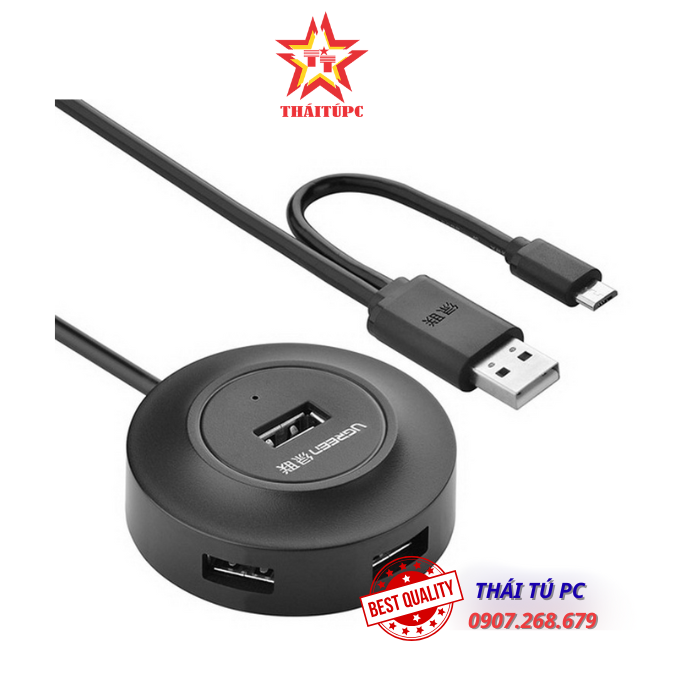 Bộ chia HUB USB 2.0 OTG Ugreen (20278) Bộ chia HUB USB 2.0 OTG Ugreen (20278)