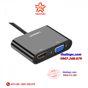 Cáp chuyển đổi Micro HDMI sang HDMI&VGA Ugreen 30355