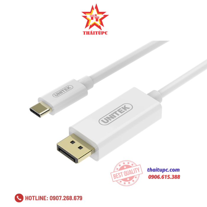 Cáp Type-C to DisplayPort chính hãng unitek V400A