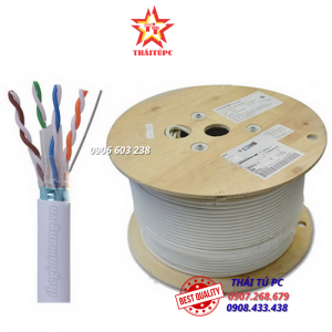 CÁP MẠNG Chính Hãng AMP/COMMSCOPE 305m CAT6 FTP SOLID, MÀU TRẮNG, 305M CÁP CAT6A 884024508/10
