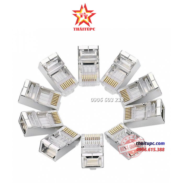 HẠT MẠNG RJ45 CAT6 50C/TÚI CHÍNH HÃNG UGREEN 50247 CAO CẤP HẠT MẠNG RJ45 CAT6 50C/TÚI CHÍNH HÃNG UGREEN 50247 CAO CẤP