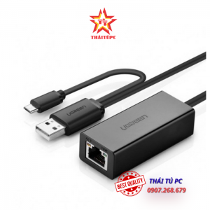 Bộ Chuyển Micro USB & USB 2.0 Ra LAN Cao Cấp UGREEN 30219
