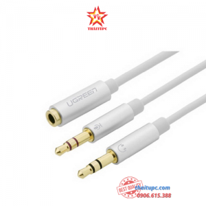 Ugreen 10790 Cáp Audio 3.5mm ra 2 jack 3.5mm